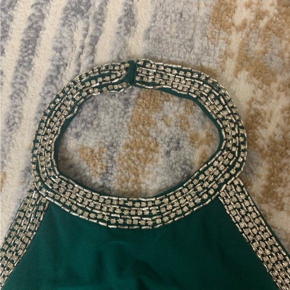 NWT MAC DUGGAL HALTER RHINESTONE ACCENTED EVENING GOWN - Picture 10 of 15